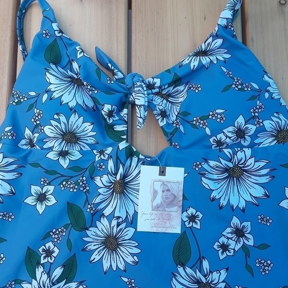 Jessica Simpson Tankini Set sz Medium - Picture 2 of 7